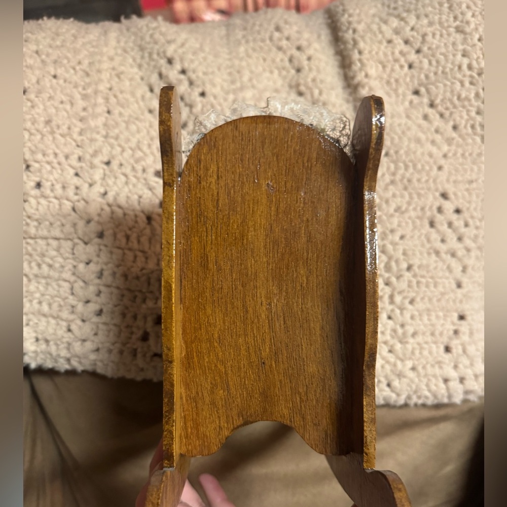 Floral Patterned Miniature Rocking Chair - Picture 3 of 3